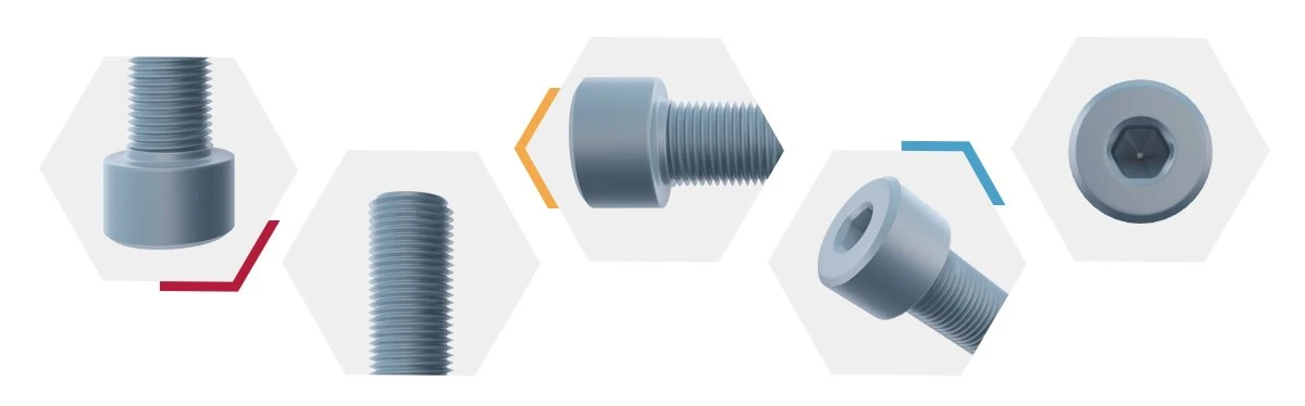 Black Allen Head Bolts-detail