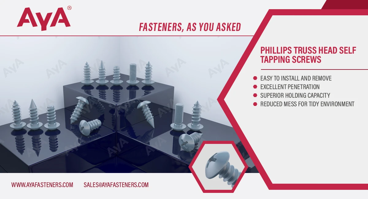 Phillips Truss Head Self Tapping Screws advantage