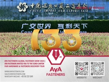 AYA FASTENERS Global Fastener Show 2023|AYA FASTENERS ti invita al 133° tour ...